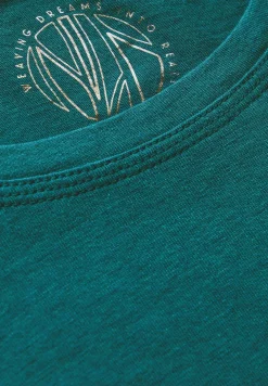 Shirt mit Knoten am Saum
