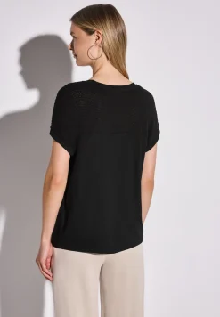 Shirt mit Lochmusterdetail