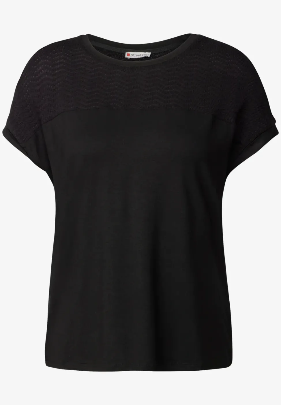 Shirt mit Lochmusterdetail