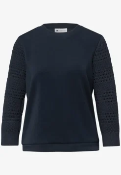 Shirt mit Lochmuster-Ärmeln