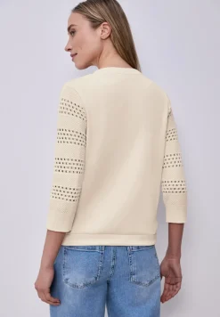 Shirt mit Lochmuster-Ärmeln