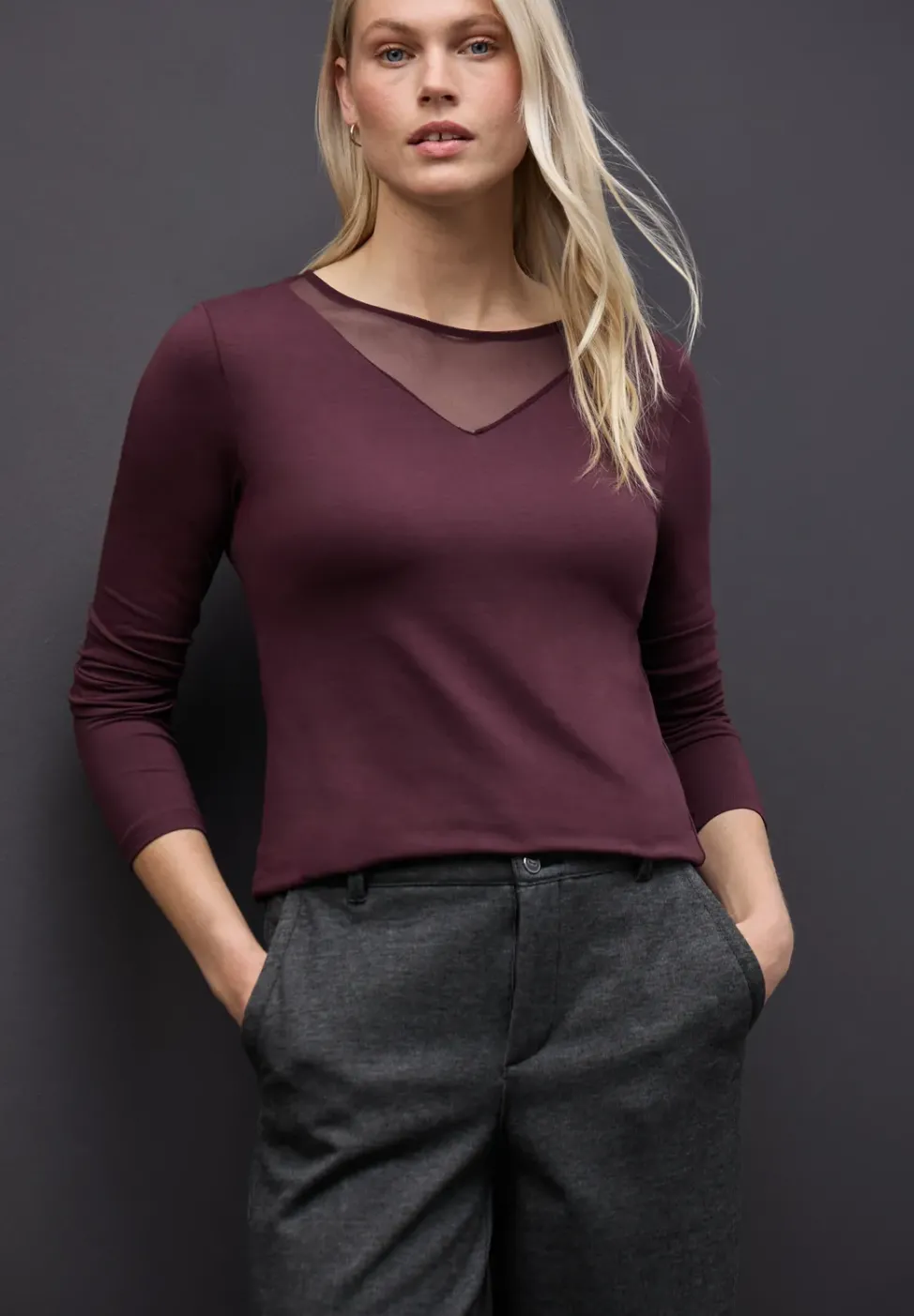 Shirt mit Meshdetails