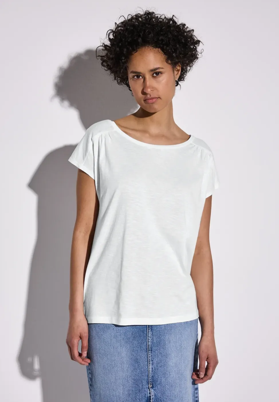 Shirt mit Raffung