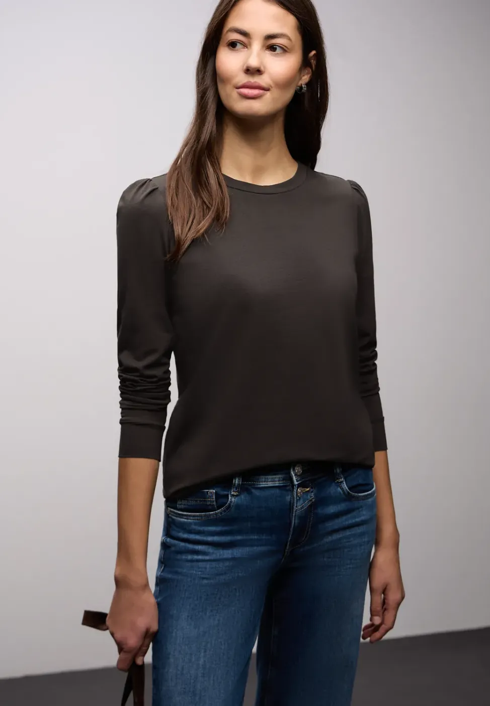 Shirt mit Raffung