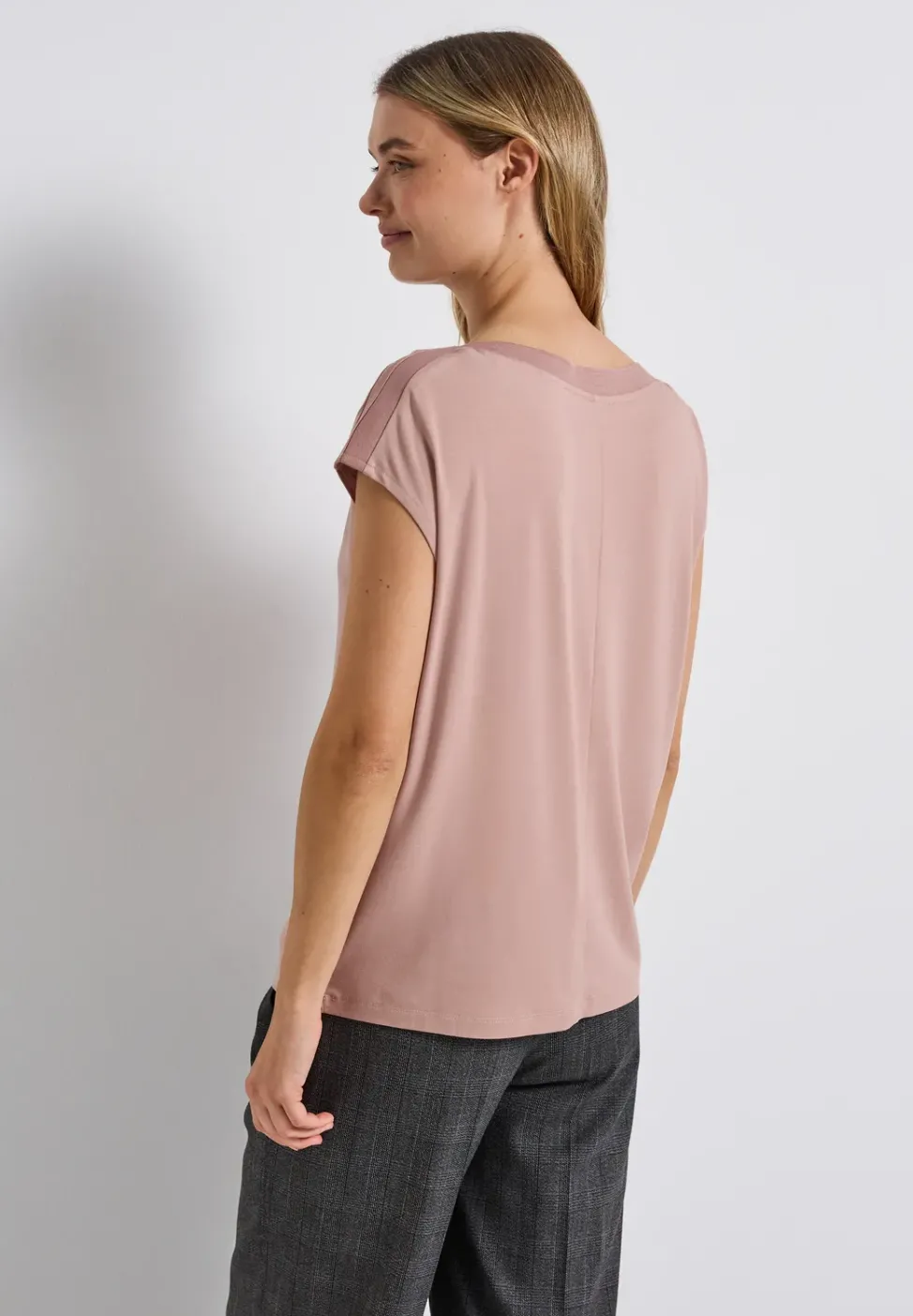 Shirt mit Ripp-Detail