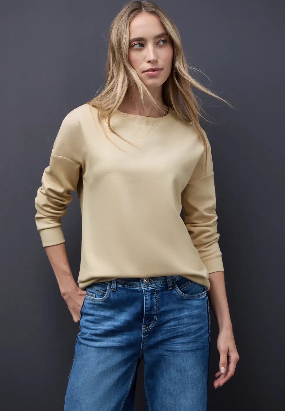Shirt mit Ripp-Detail