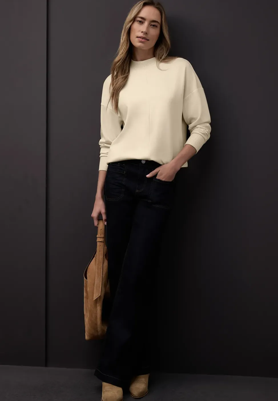Shirt mit Ripp-Details