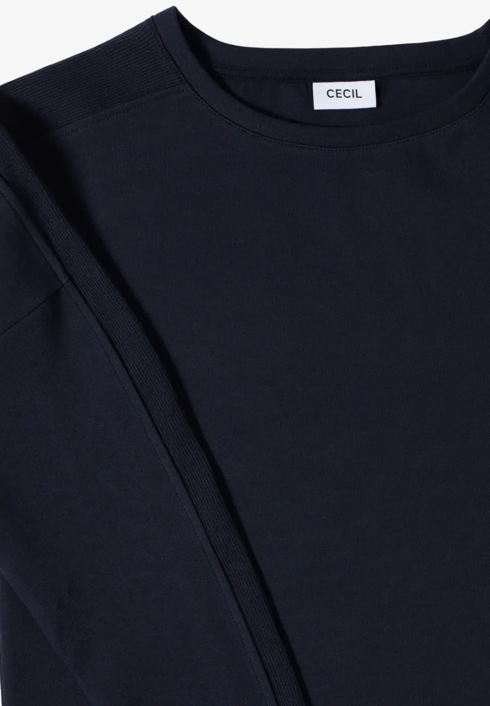 Shirt mit Rippstreifen