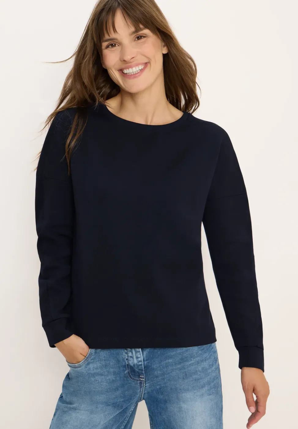 Shirt mit Rippstreifen