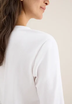 Shirt mit Rippstruktur