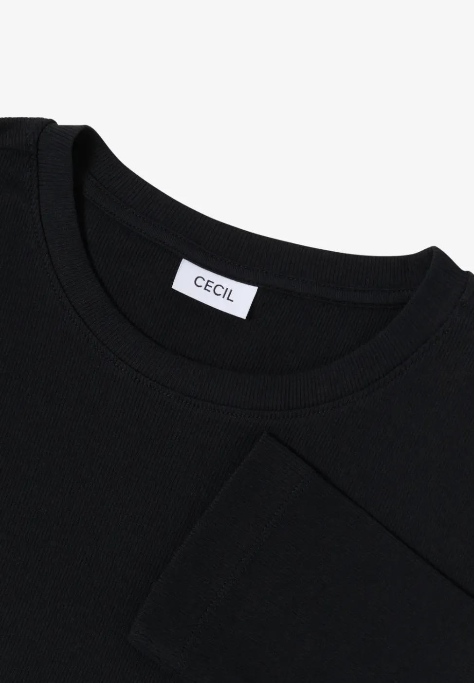 Shirt mit Rippstruktur