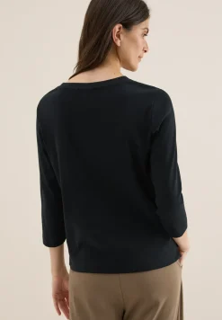 Shirt mit Rippstruktur