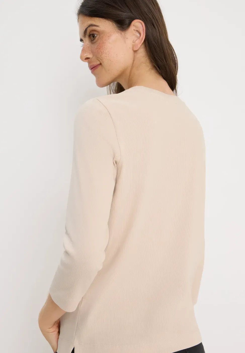 Shirt mit Rippstruktur