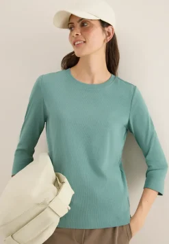 Shirt mit Rippstruktur