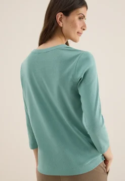 Shirt mit Rippstruktur