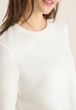 Shirt mit Rippstruktur