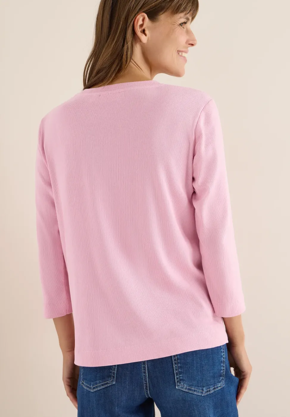 Shirt mit Rippstruktur