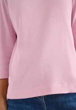 Shirt mit Rippstruktur