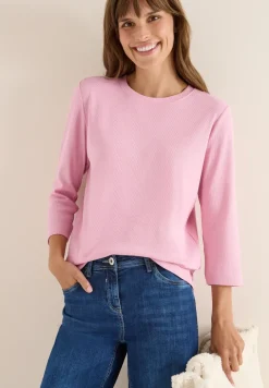 Shirt mit Rippstruktur