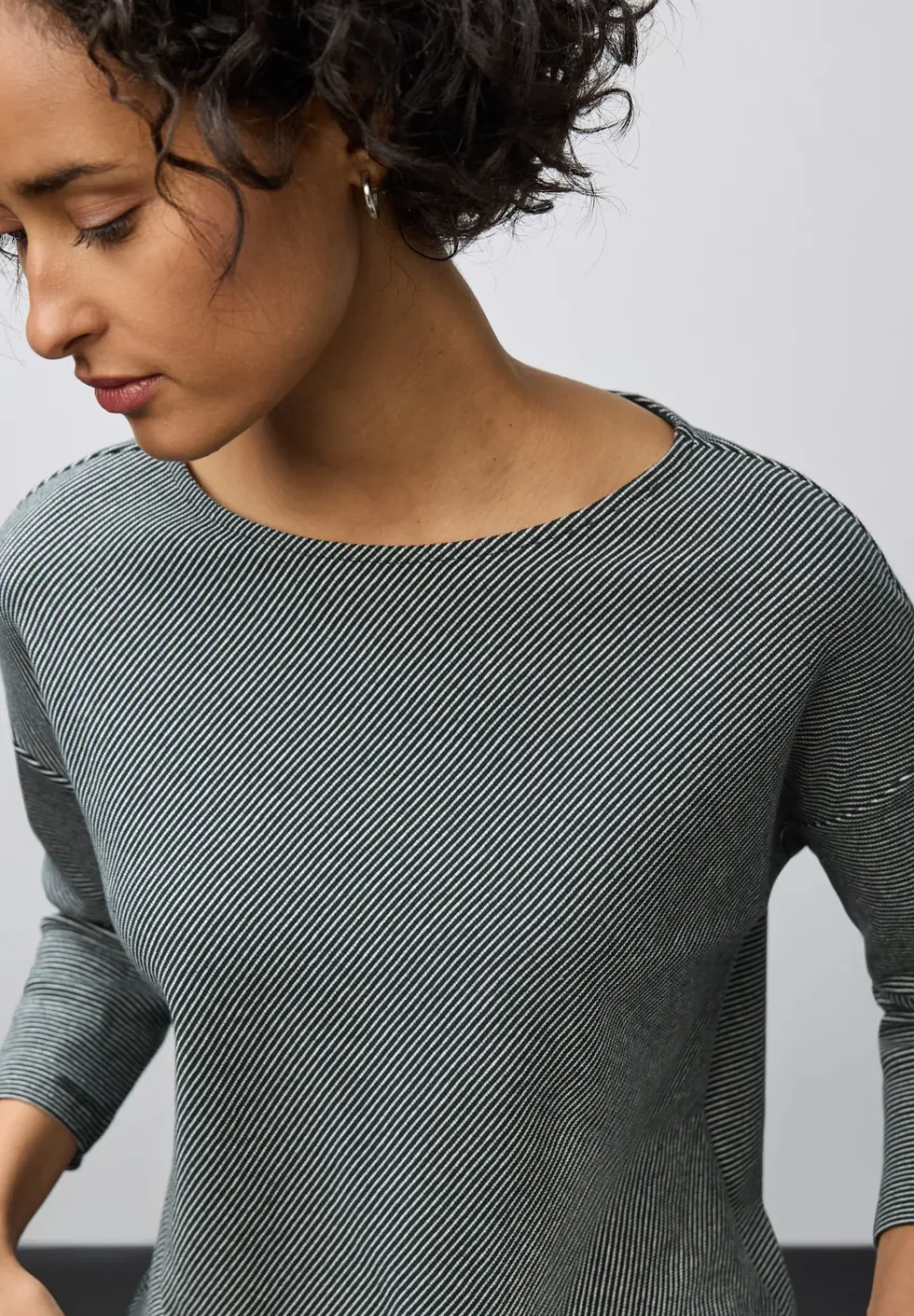 Shirt mit Rippstruktur