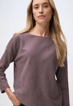 Shirt mit Rippstruktur