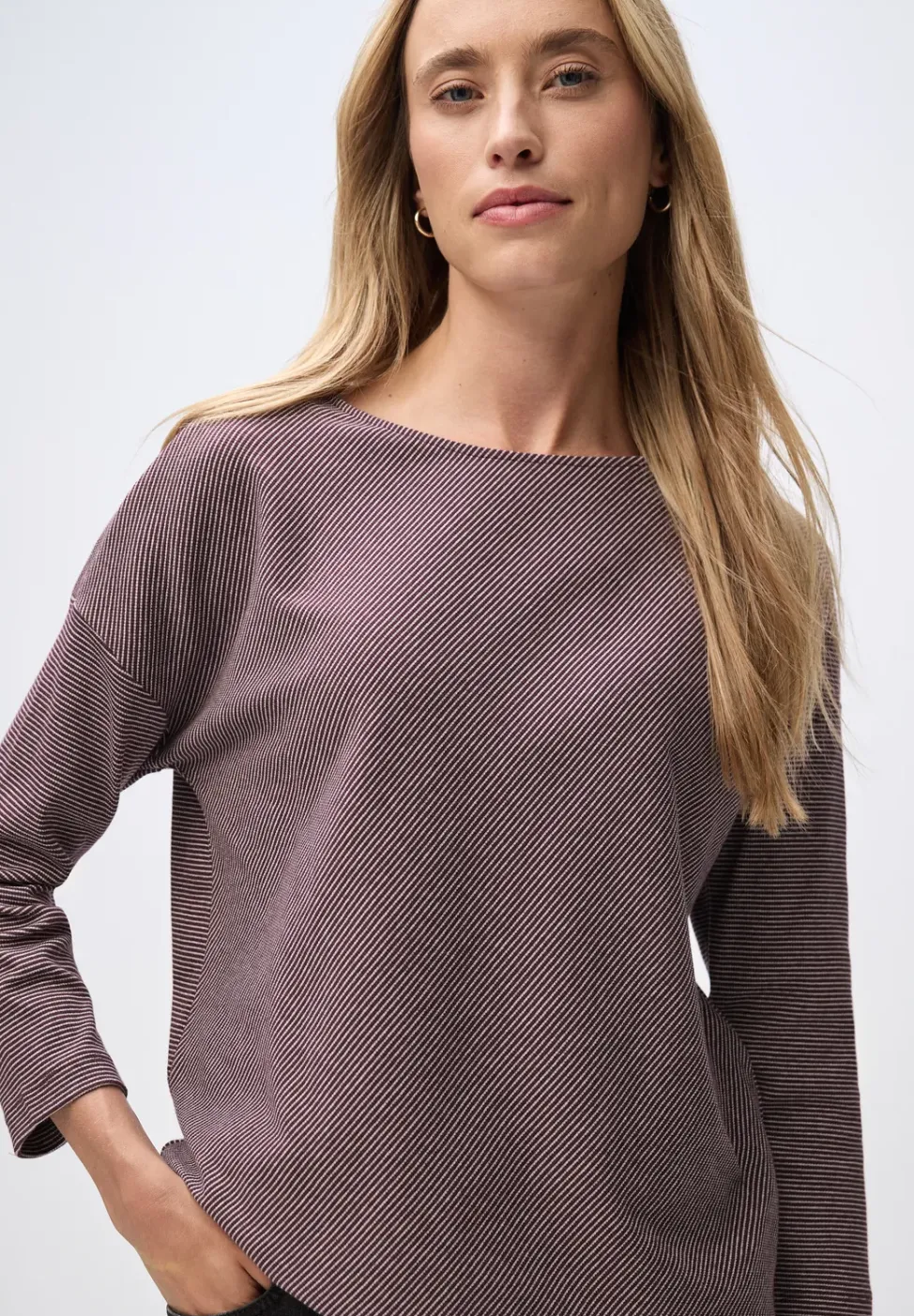Shirt mit Rippstruktur