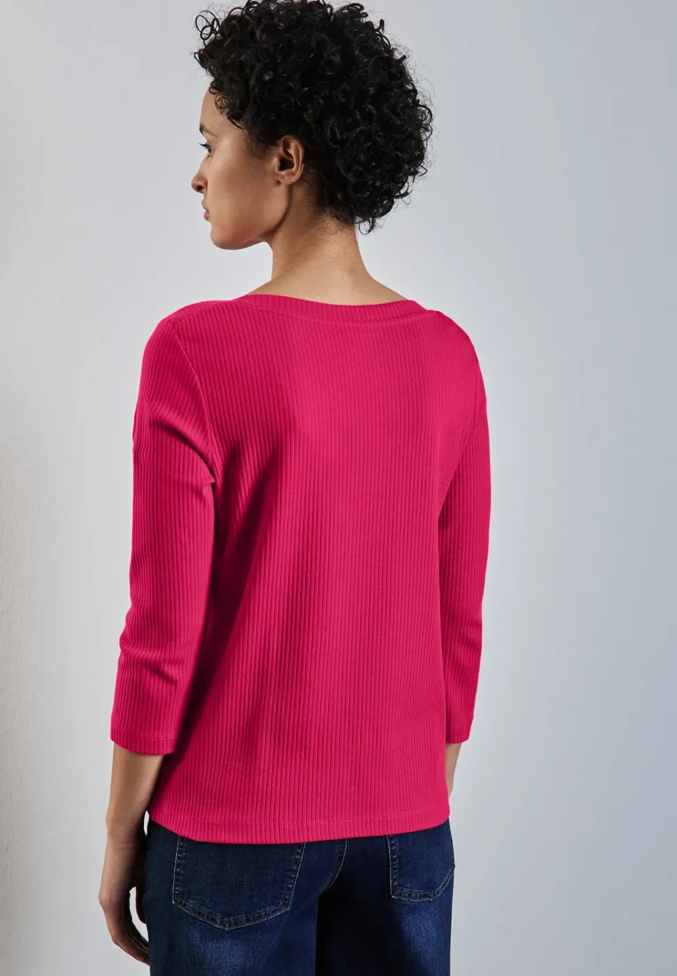 Shirt mit Rippstruktur