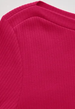 Shirt mit Rippstruktur