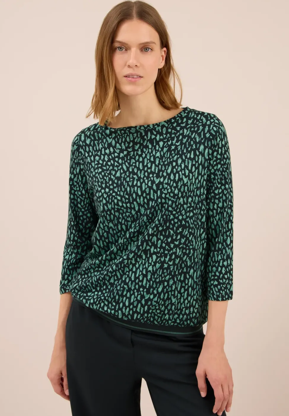 Shirt mit Rippstruktur