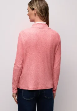 Shirt mit Rippstruktur