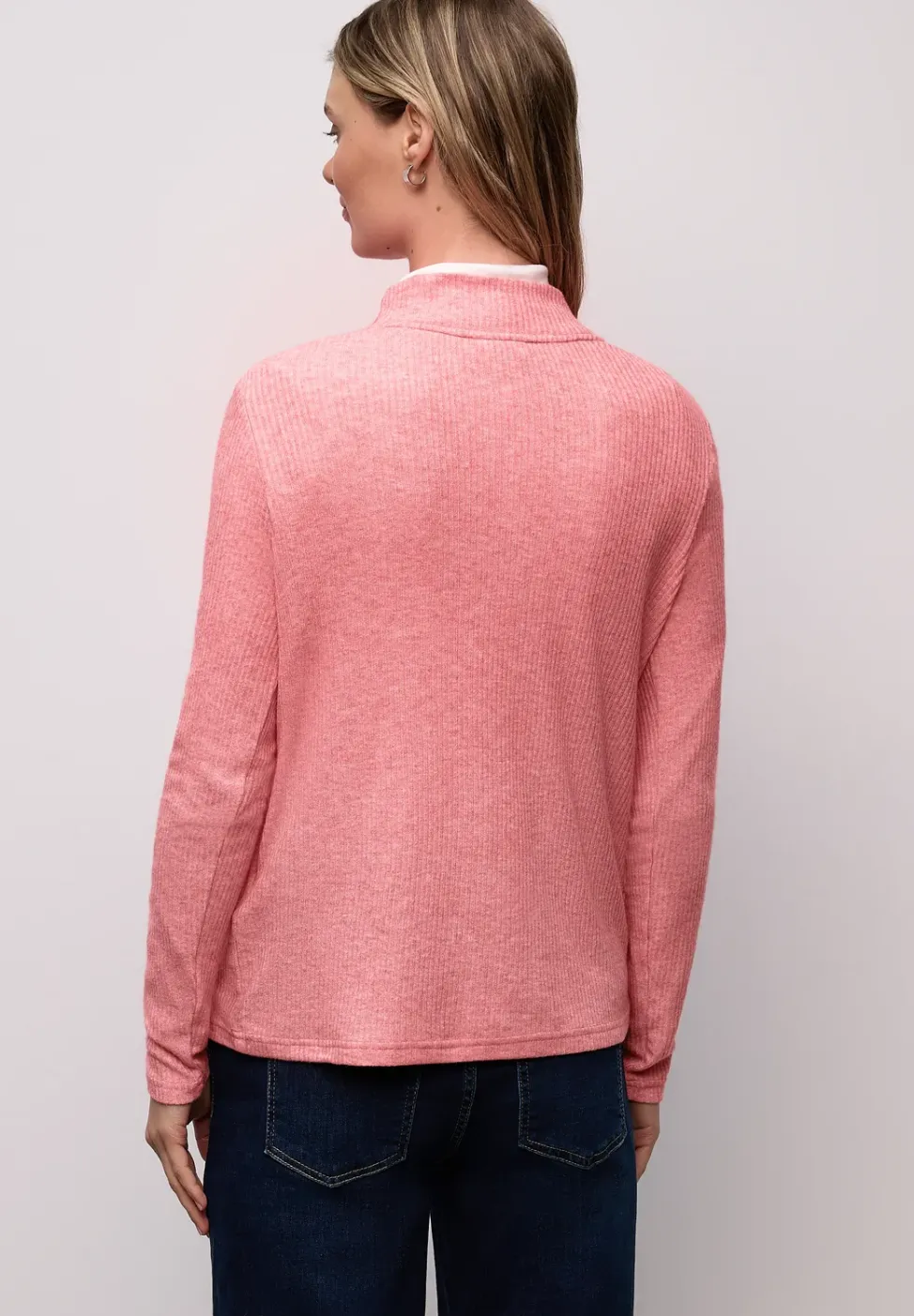 Shirt mit Rippstruktur