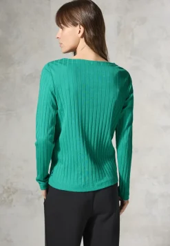 Shirt mit Rippstruktur