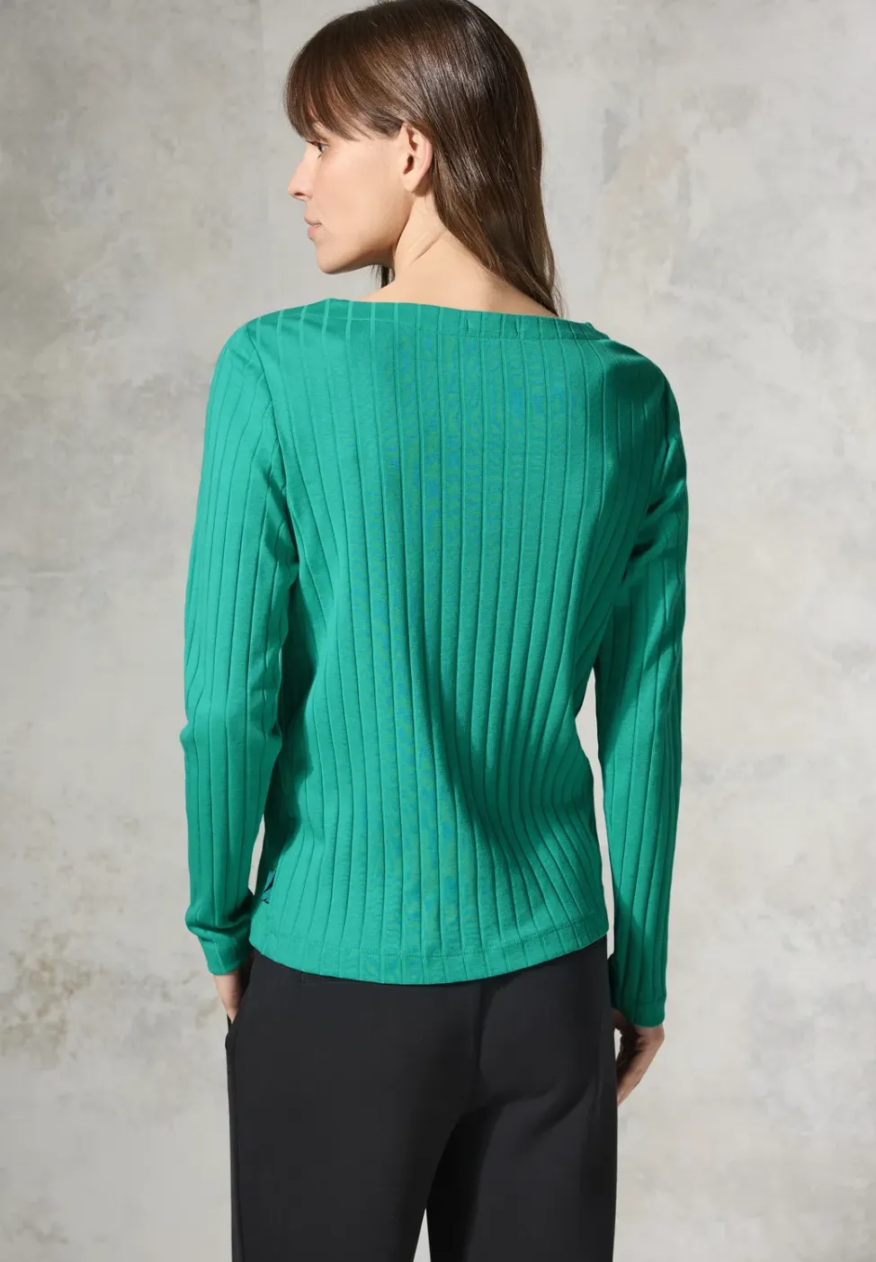 Shirt mit Rippstruktur