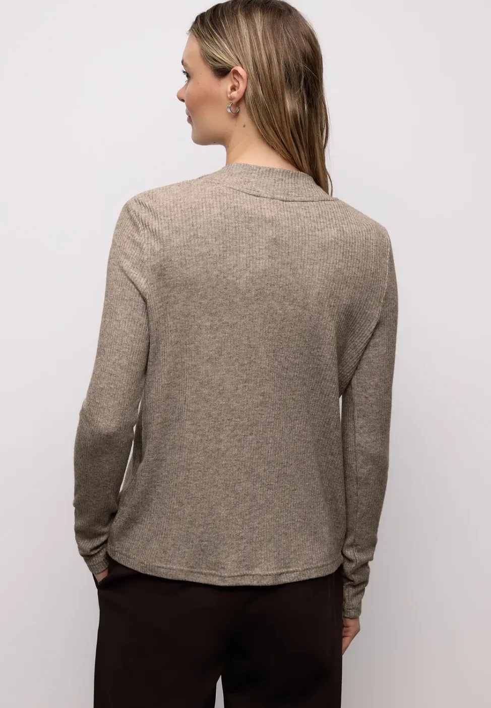 Shirt mit Rippstruktur