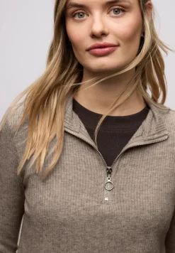 Shirt mit Rippstruktur