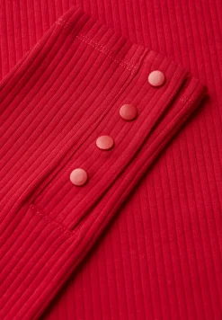 Shirt mit Rippstruktur