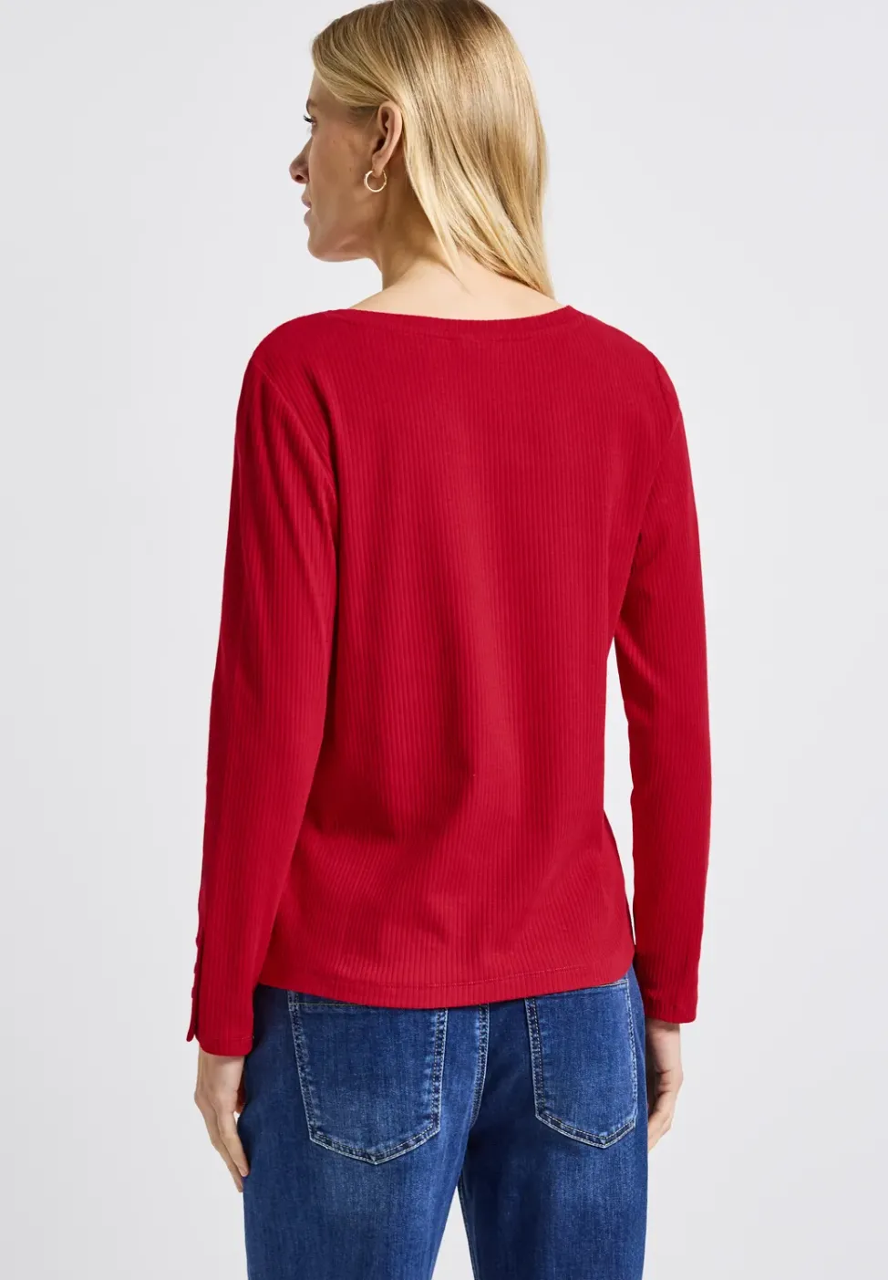 Shirt mit Rippstruktur