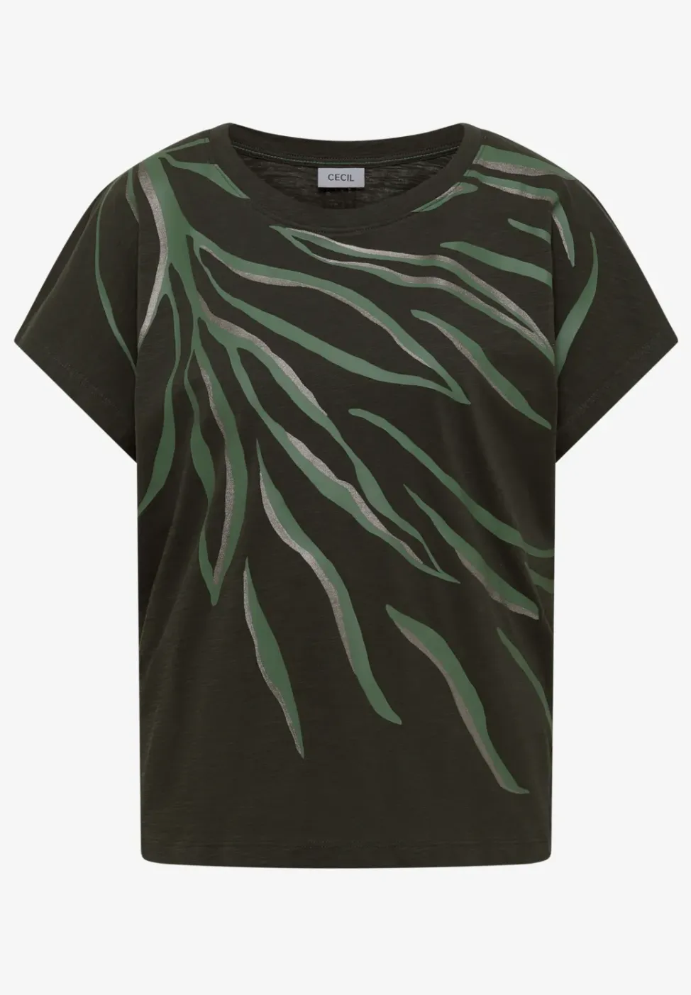 Shirt mit Rundhals und Frontprint