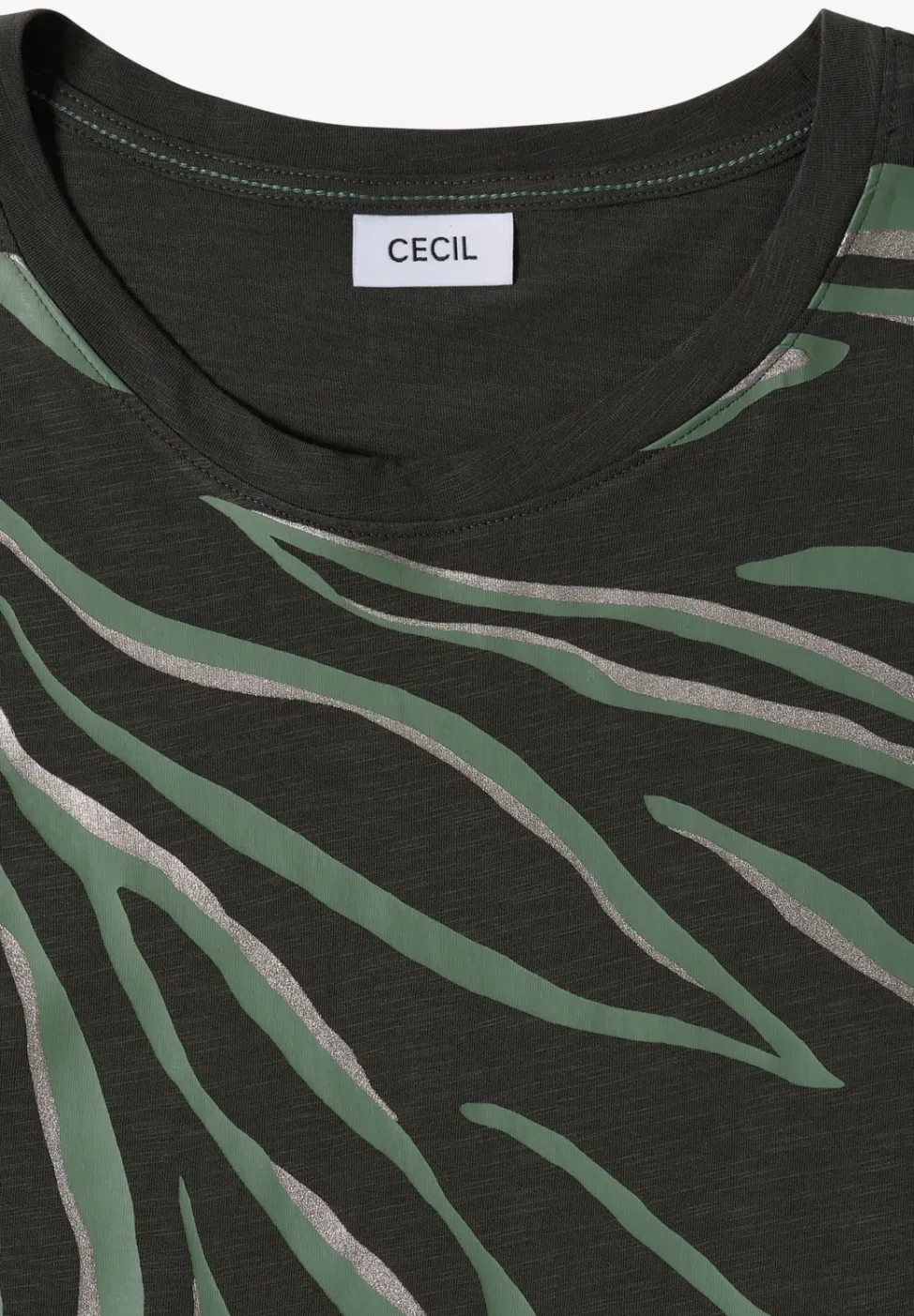Shirt mit Rundhals und Frontprint