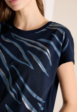 Shirt mit Rundhals und Frontprint