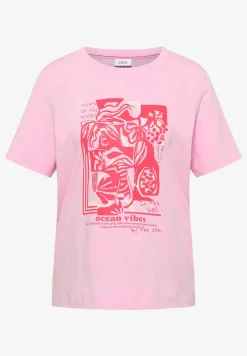 Shirt mit Rundhals und maritimem Print