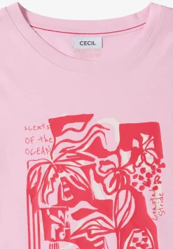 Shirt mit Rundhals und maritimem Print