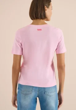 Shirt mit Rundhals und maritimem Print