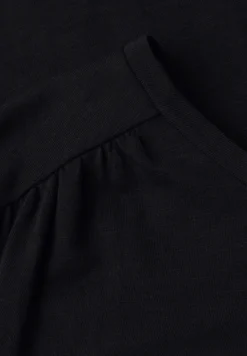 Shirt mit Rundhals und Raffung