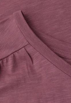 Shirt mit Rundhals und Raffung