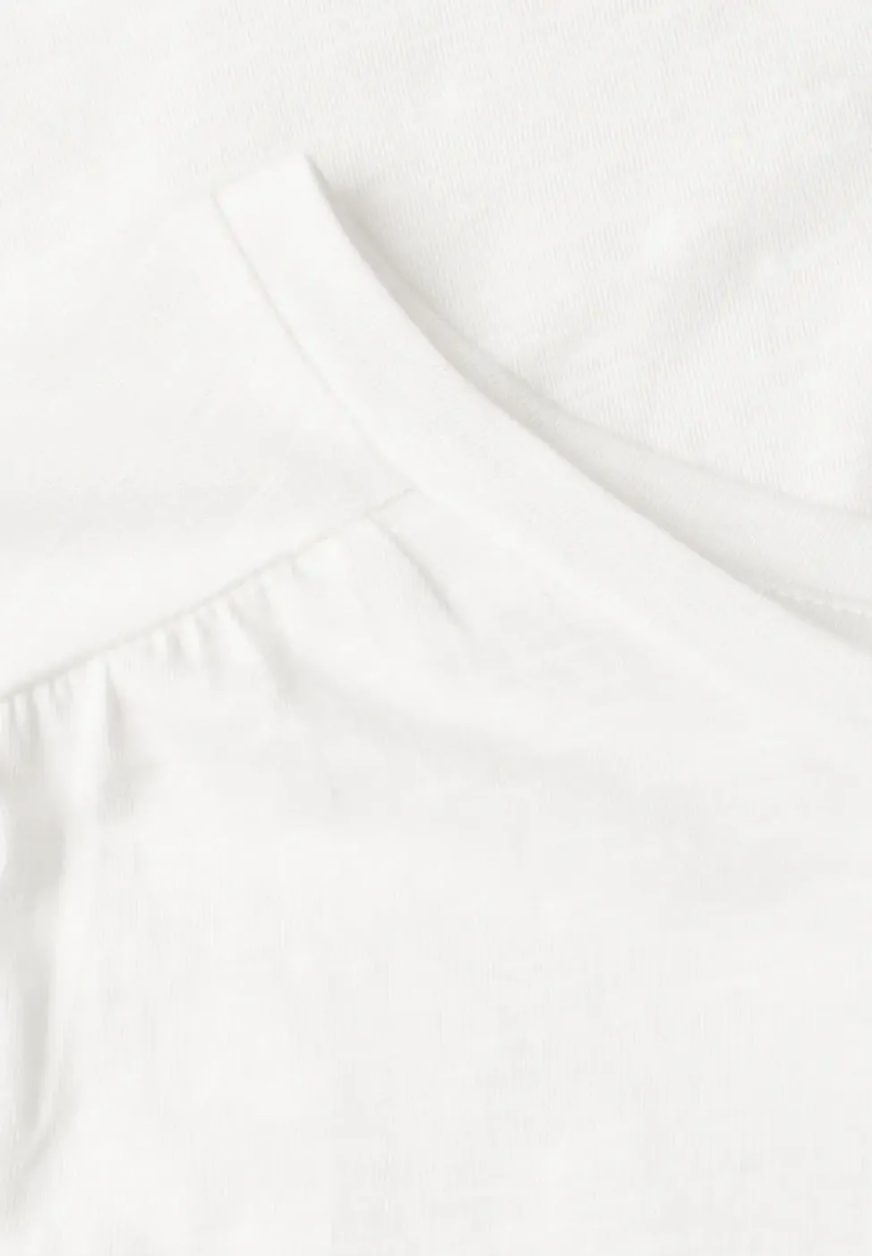 Shirt mit Rundhals und Raffung