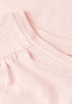 Shirt mit Rundhals und Raffung