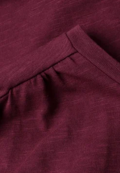 Shirt mit Rundhals und Raffung
