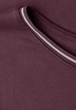 Shirt mit Rundhals und Rippdetails