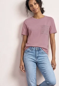 Shirt mit Rundhals und Schmucksteinen
